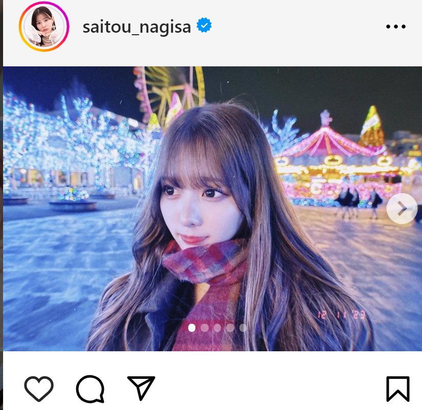齊藤なぎさのインスタグラムから