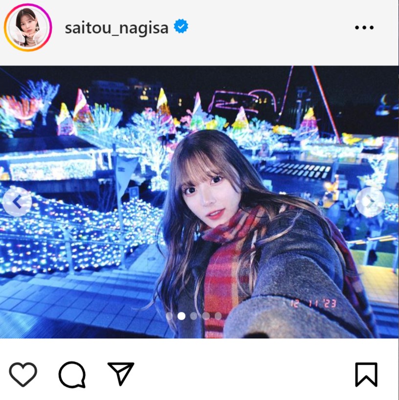 齊藤なぎさのインスタグラムから