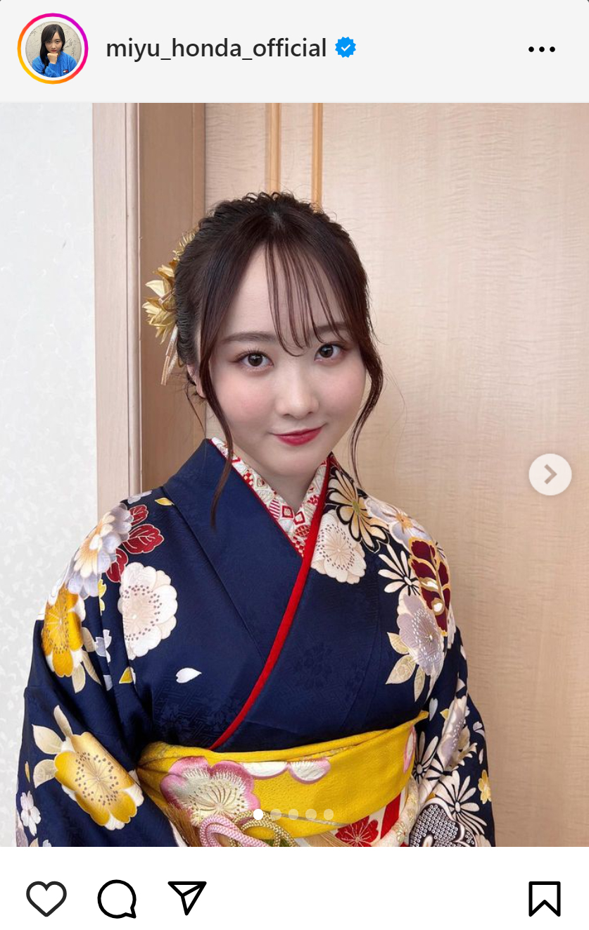 本田望結のインスタグラムから
