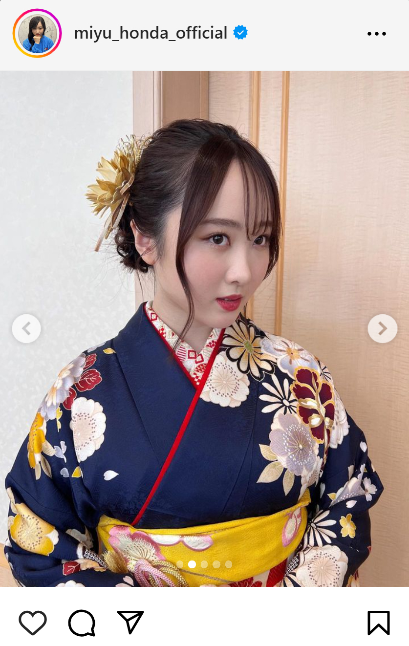 本田望結のインスタグラムから