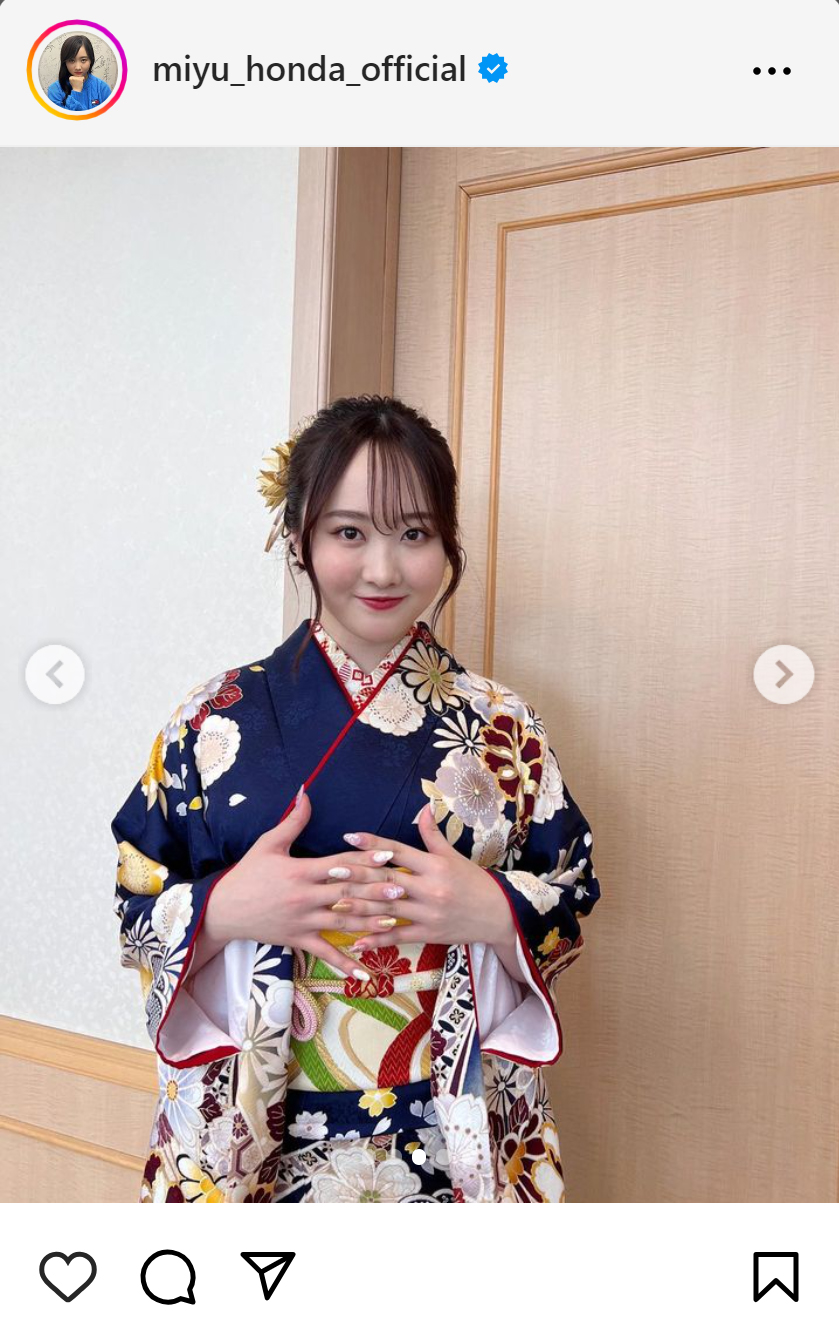 本田望結のインスタグラムから