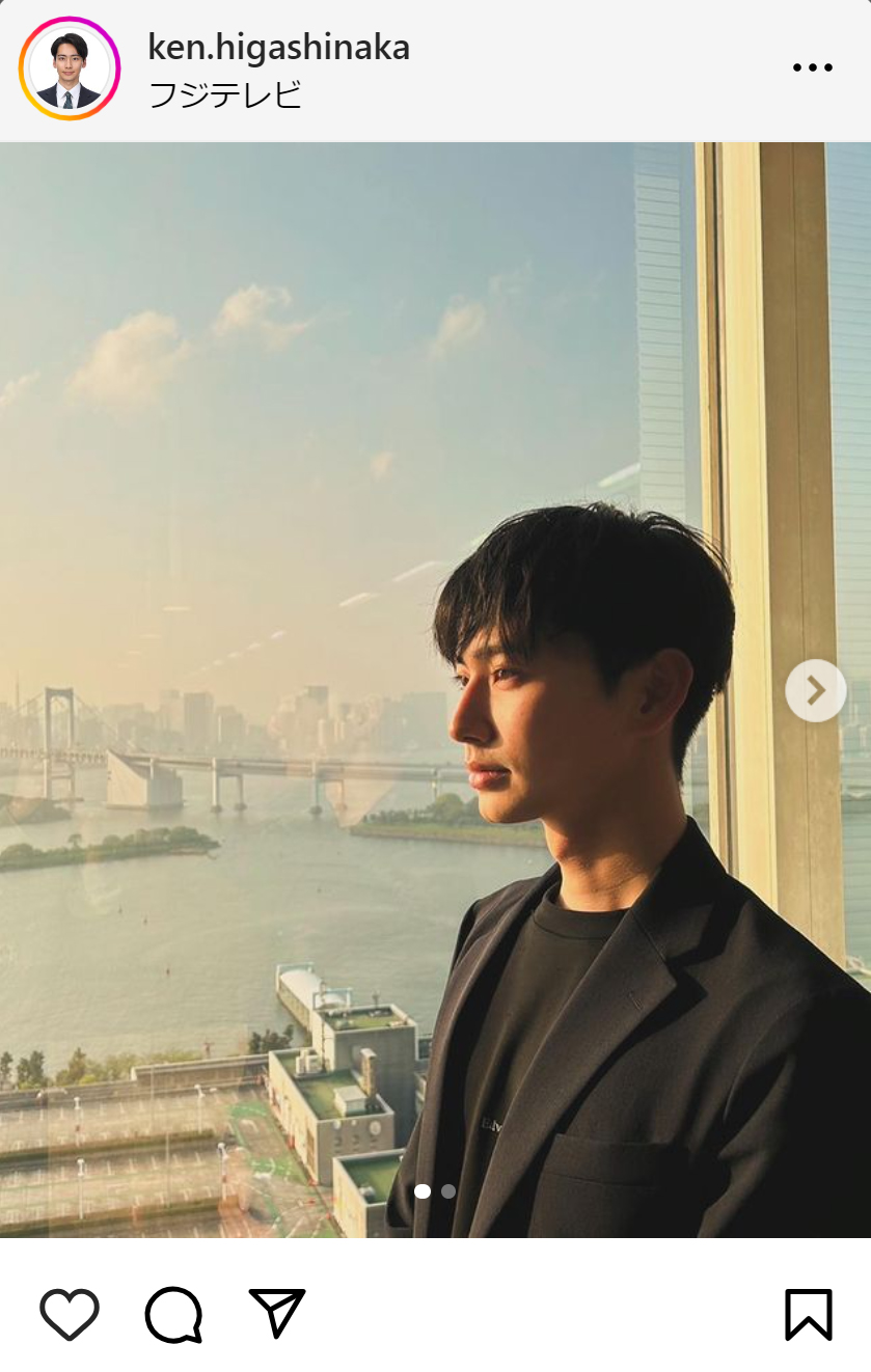 フジ新人の東中健アナ、前髪ありレアショットに「天才ビジュすぎ」「断然前髪アリ派」の声 - 芸能写真ニュース : 日刊スポーツ