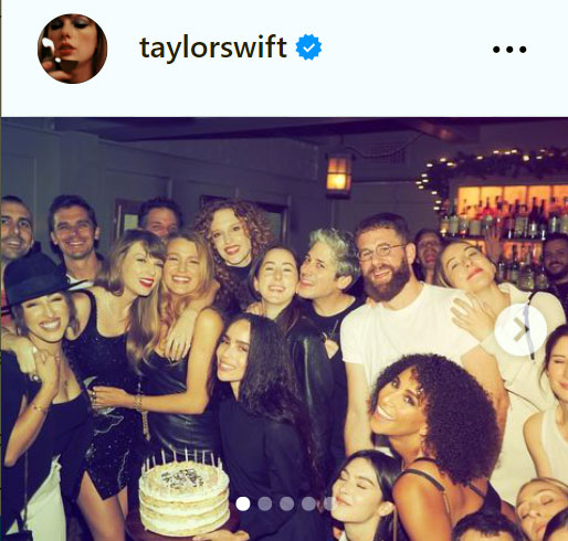 テイラー・スウィフトのインスタグラムから