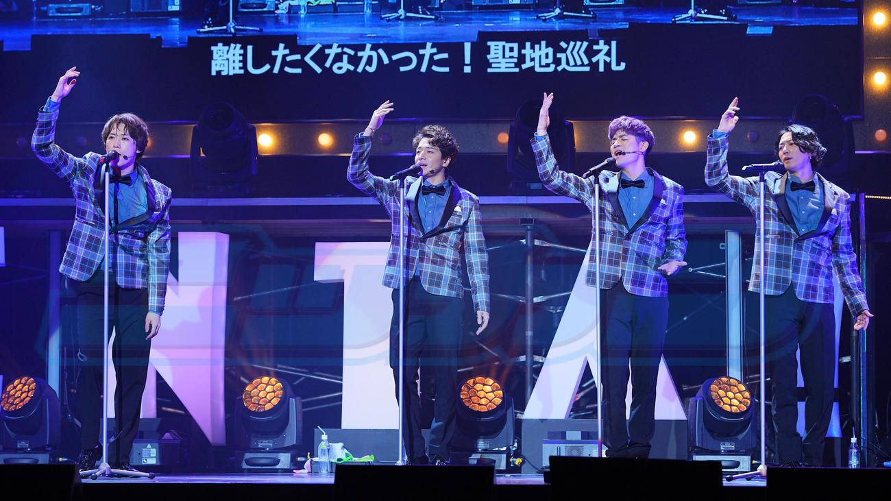 「ENTA！6 4U．Zepp in de SHOW」公開ゲネプロを行うふぉ～ゆ～（撮影・垰建太）