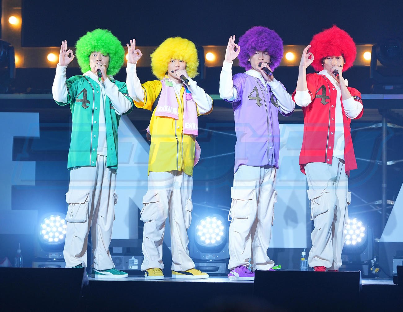 「ENTA！6 4U．Zepp in de SHOW」公開ゲネプロを行うふぉ～ゆ～（撮影・垰建太）