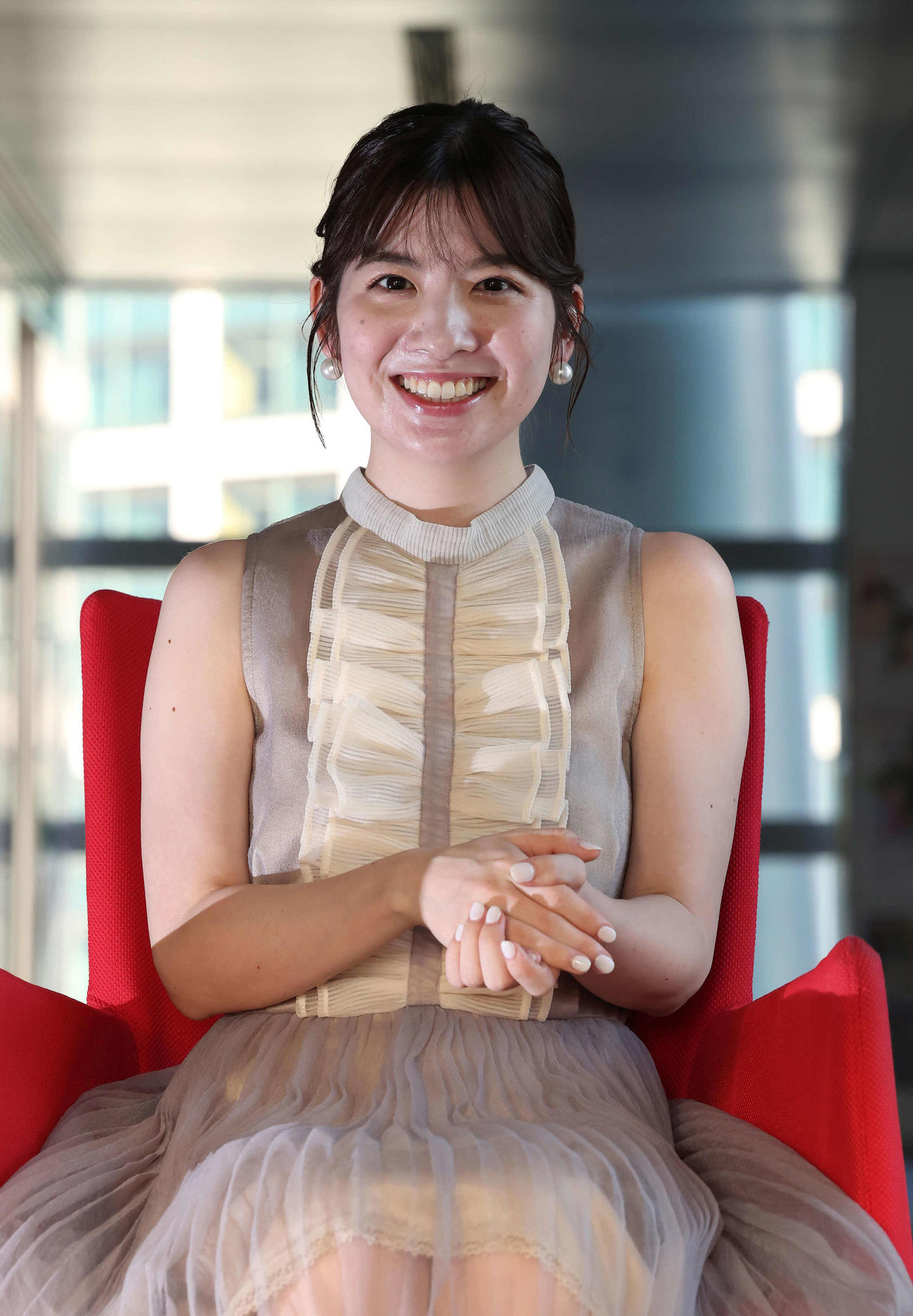 佐藤真知子アナ（2023年7月撮影）