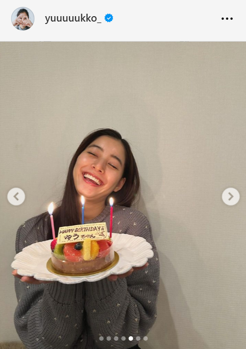 新木優子のインスタグラムから