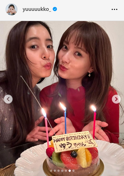 新木優子のインスタグラムから