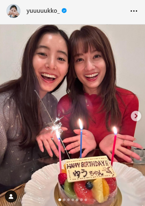 新木優子のインスタグラムから