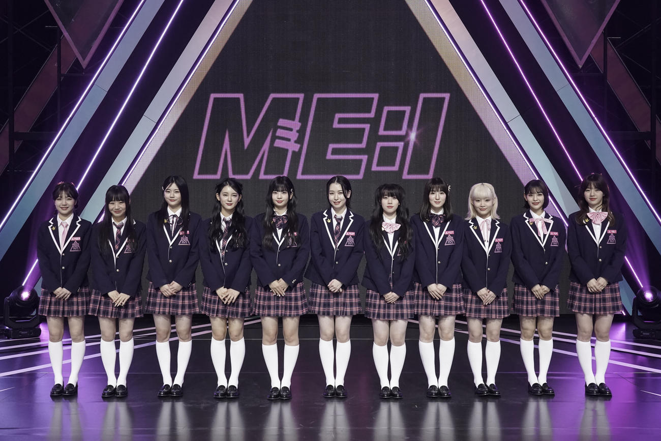 「PRODUCE 101 JAPAN THE GIRLS」からガールズグループとしてデビューするME：I（C）LAPONE Entertainment