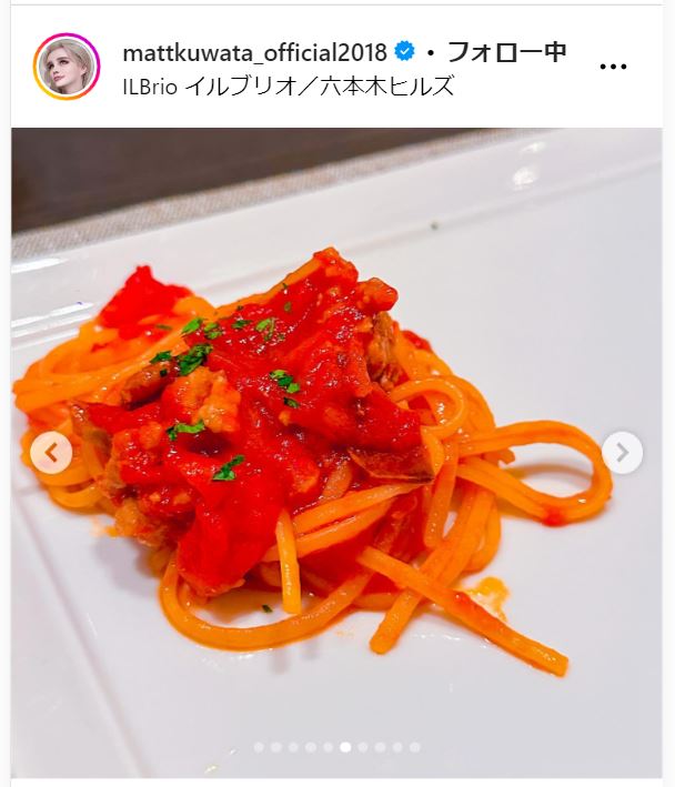 Mattのインスタグラムから