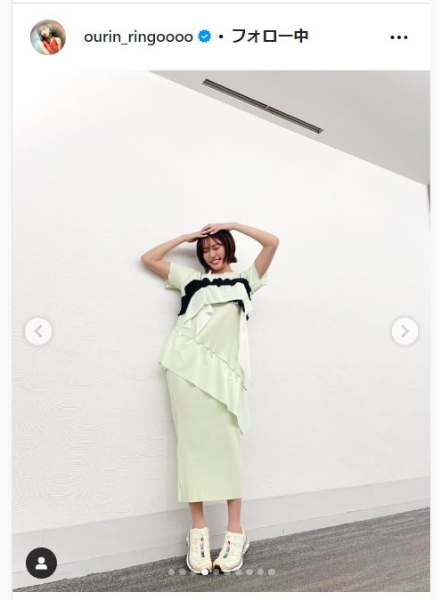 王林のインスタグラムから