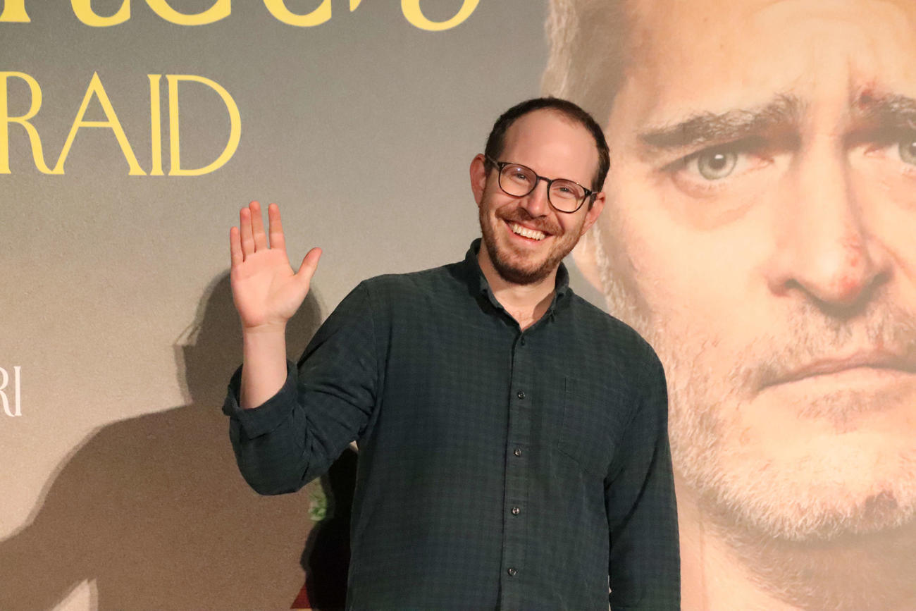 米映画「ボーはおそれている」ジャパンプレミアに登壇したアリ・アスター監督（撮影・加藤理沙）