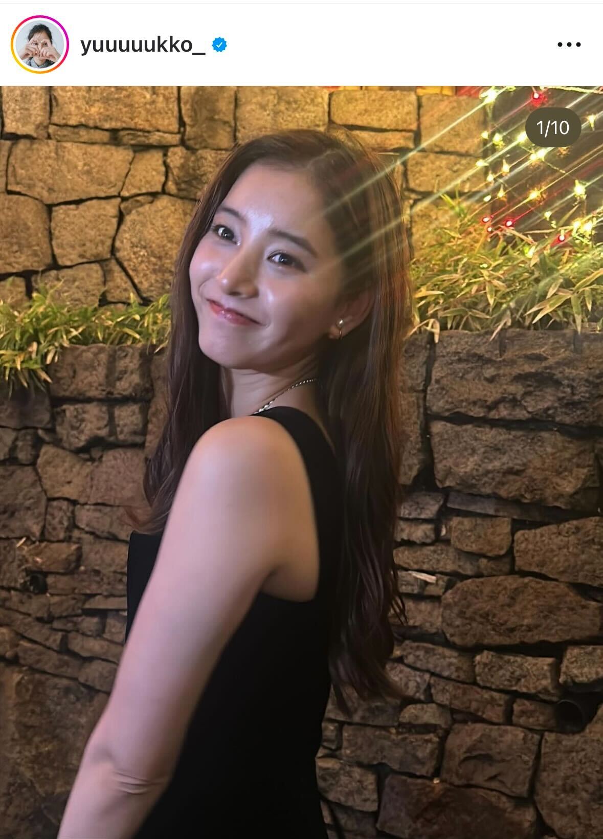 新木優子のインスタグラムから