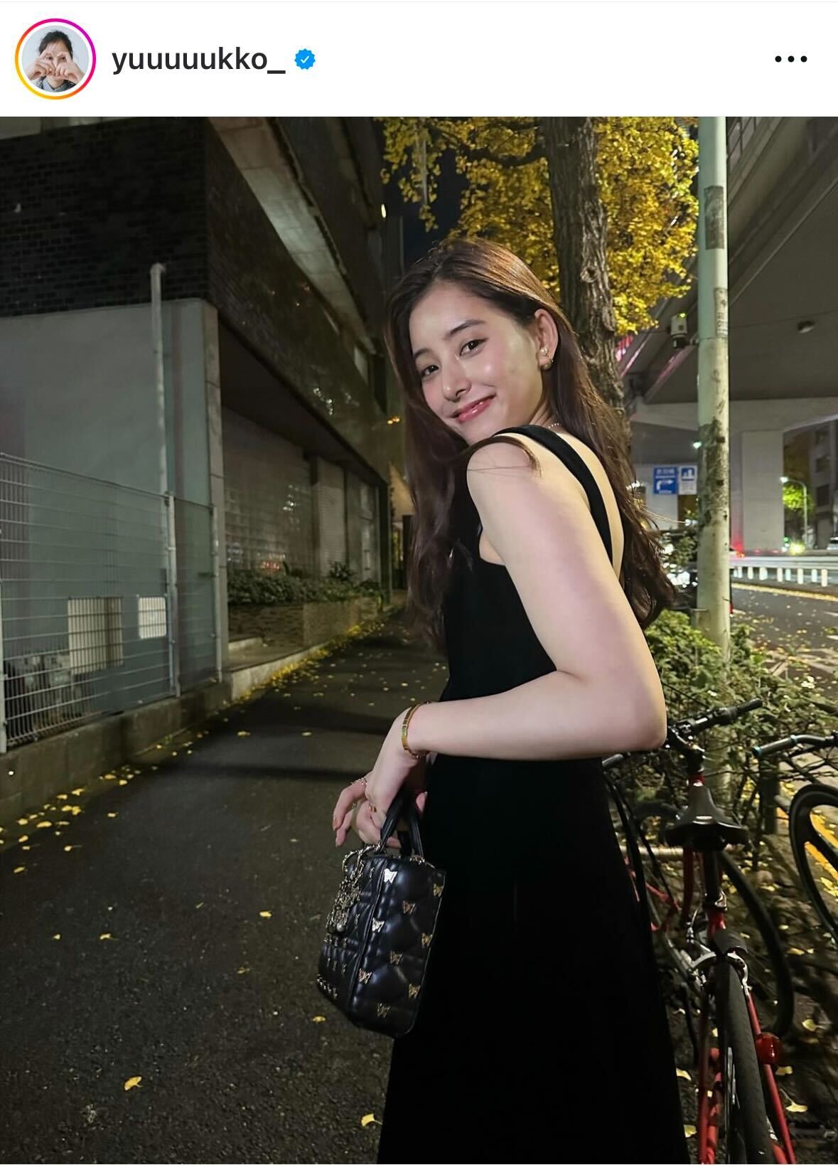 新木優子のインスタグラムから