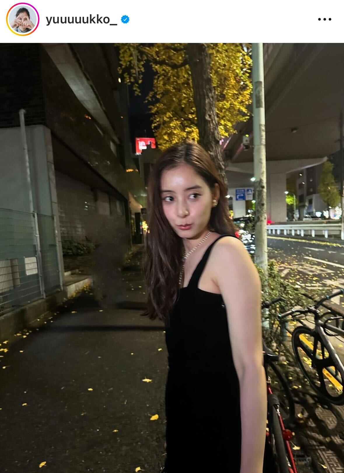 新木優子のインスタグラムから