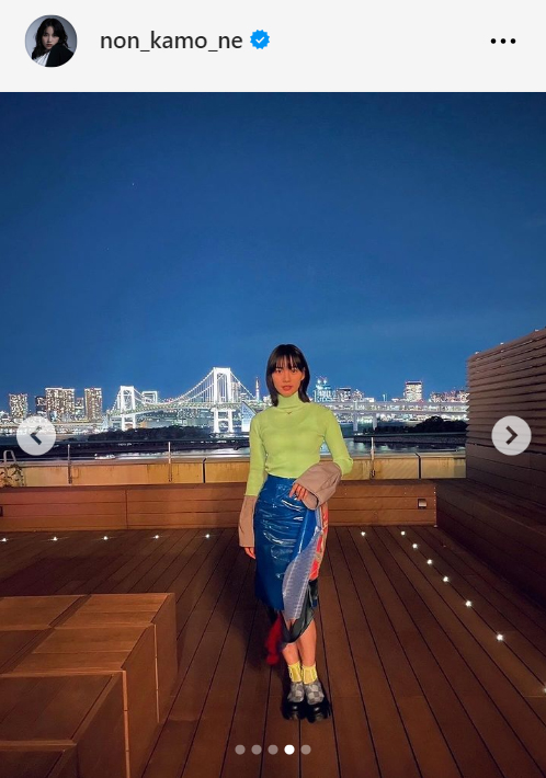 のんのインスタグラムから