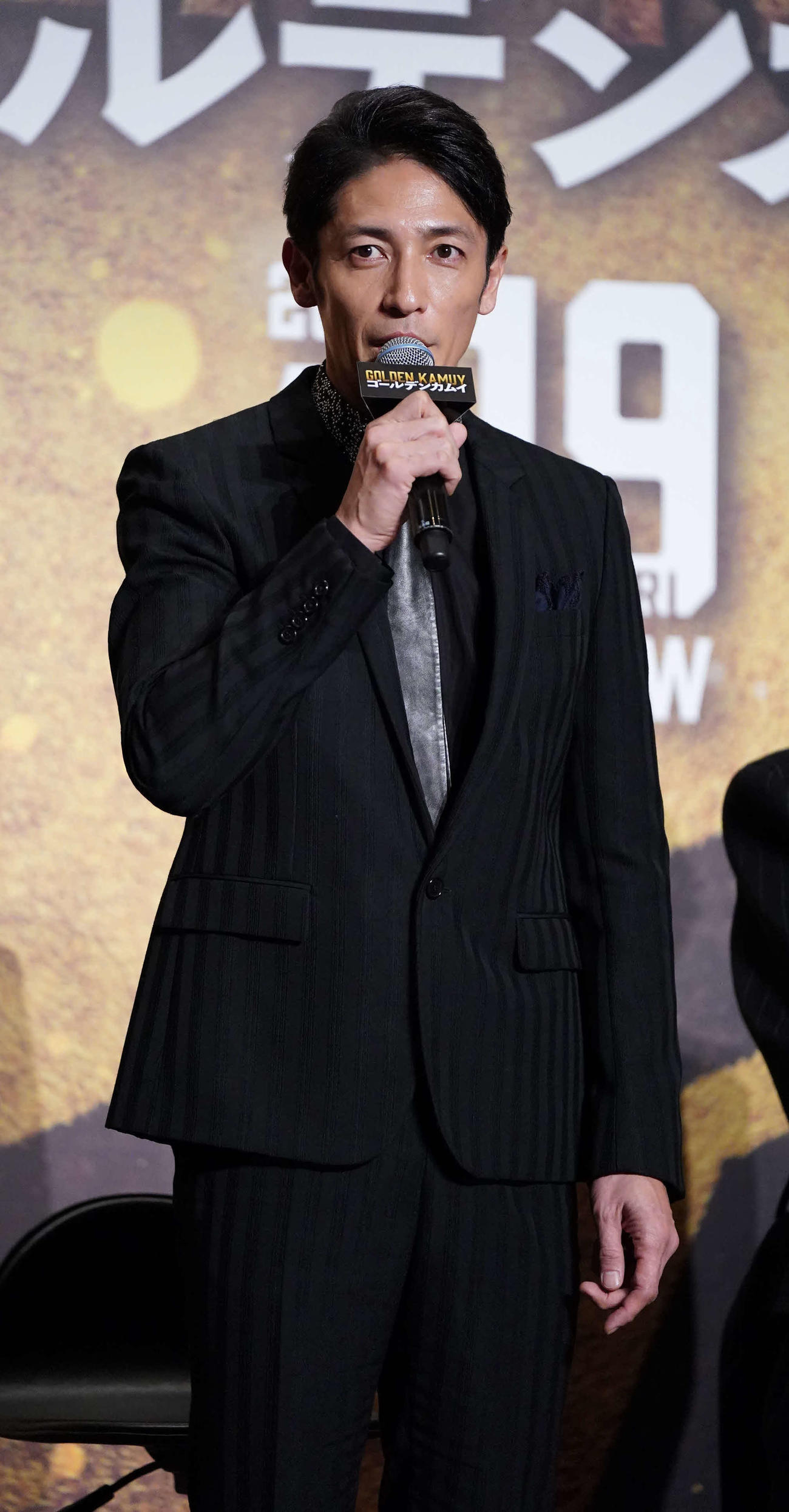 映画「ゴールデンカムイ」完成報告会に臨む玉木宏（撮影・小沢裕）