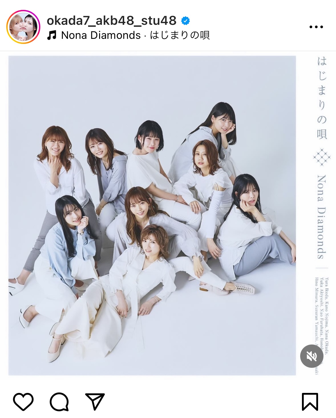 岡田奈々のインスタグラムイから