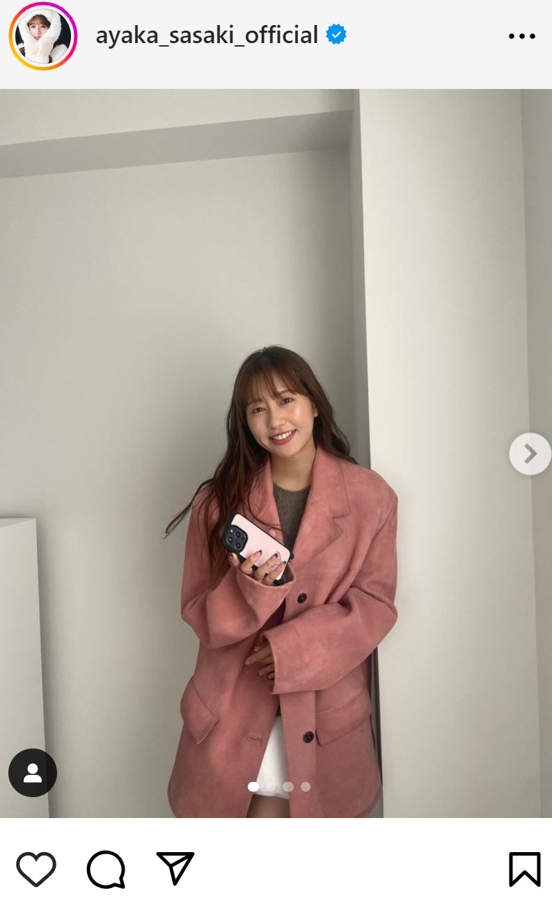 佐々木彩夏のインスタグラムから