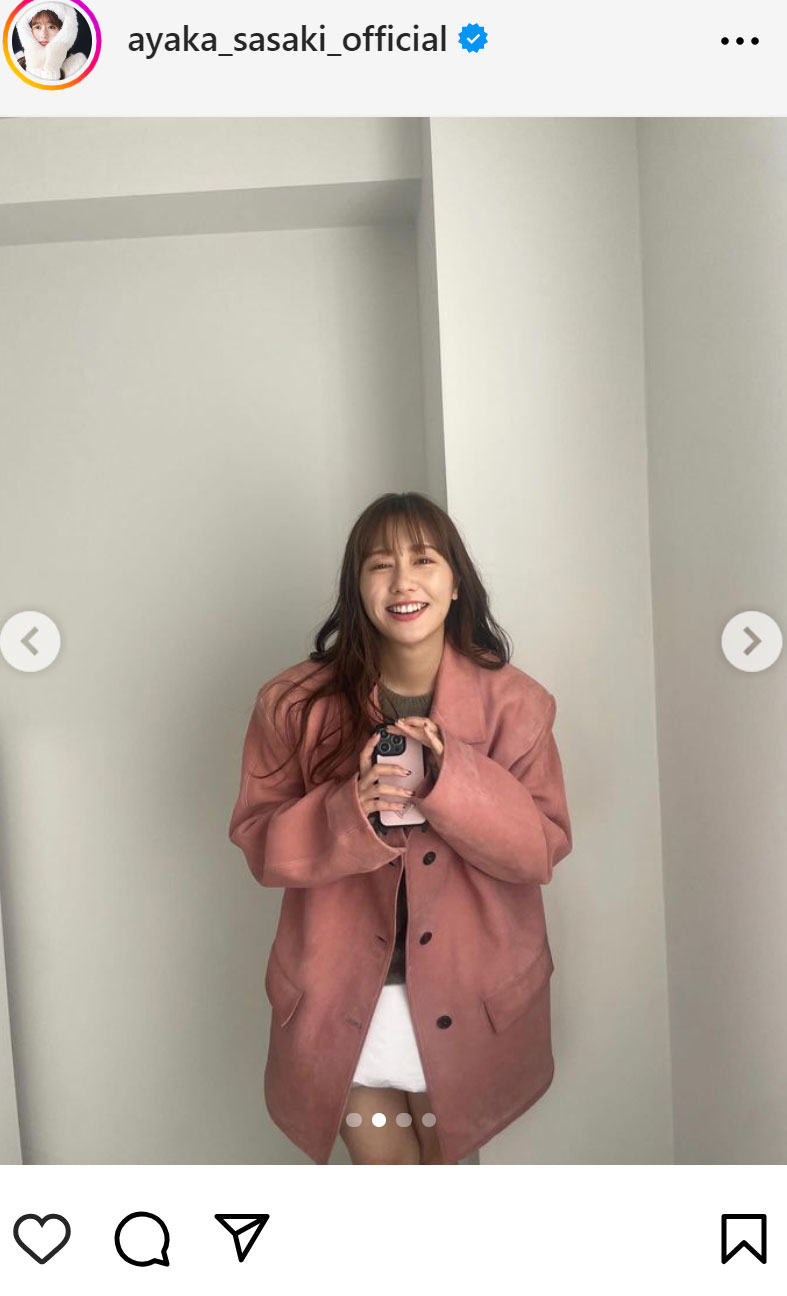 佐々木彩夏のインスタグラムから