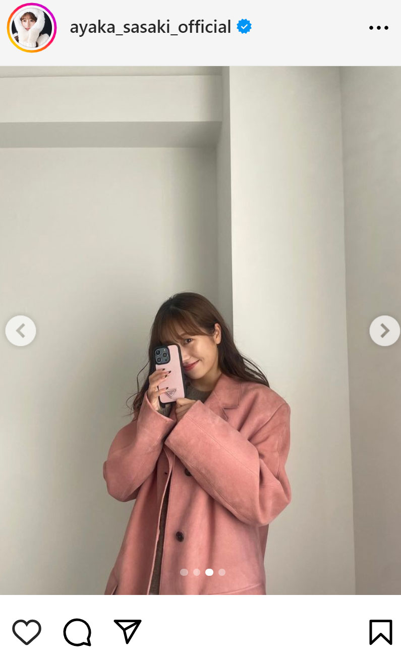 佐々木彩夏のインスタグラムから