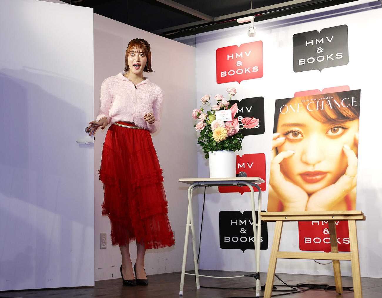 写真集発売記念イベントに登場した王林（撮影・足立雅史）