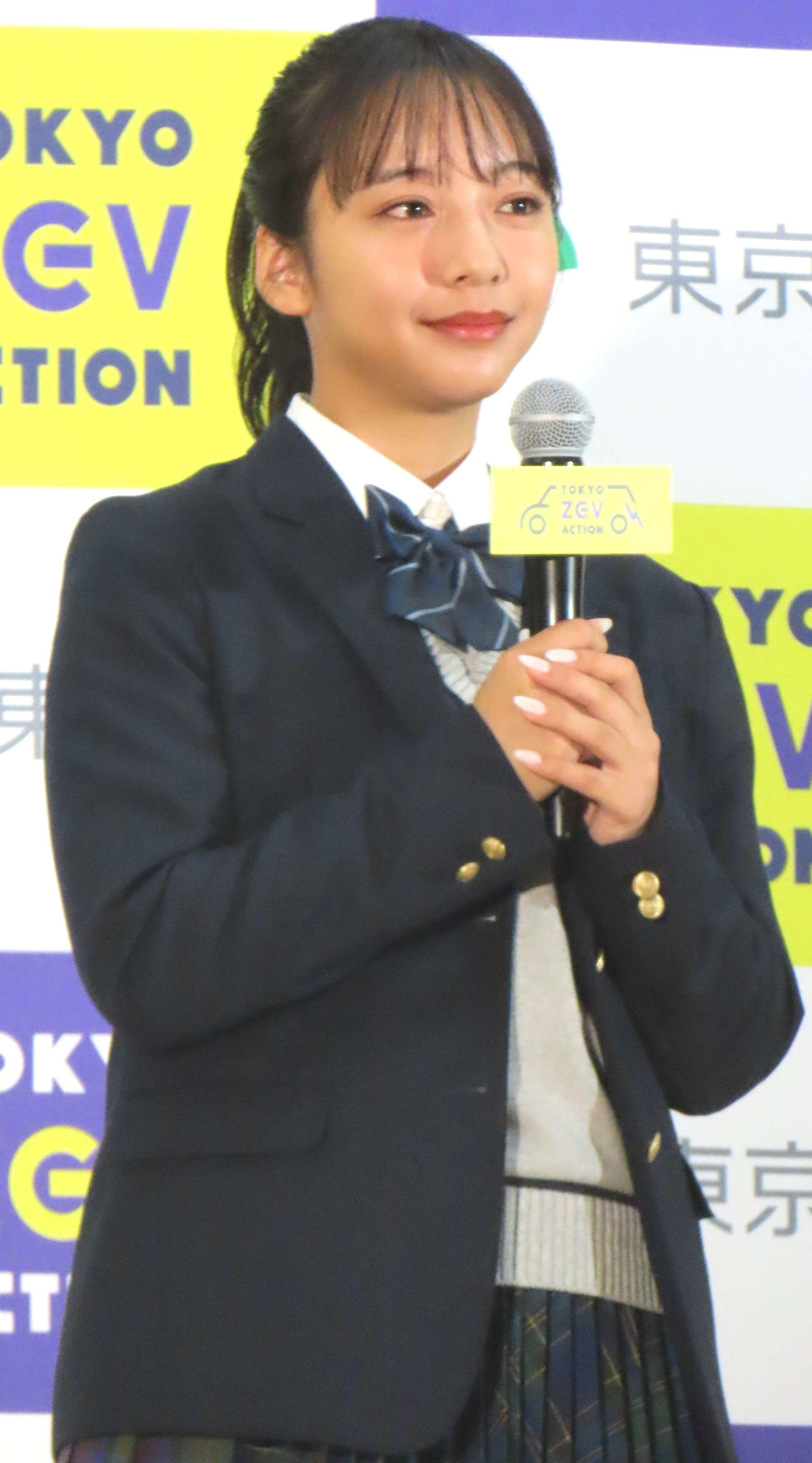 「ZEV特別出張講義」に登壇した山之内すず（2023年12月撮影）
