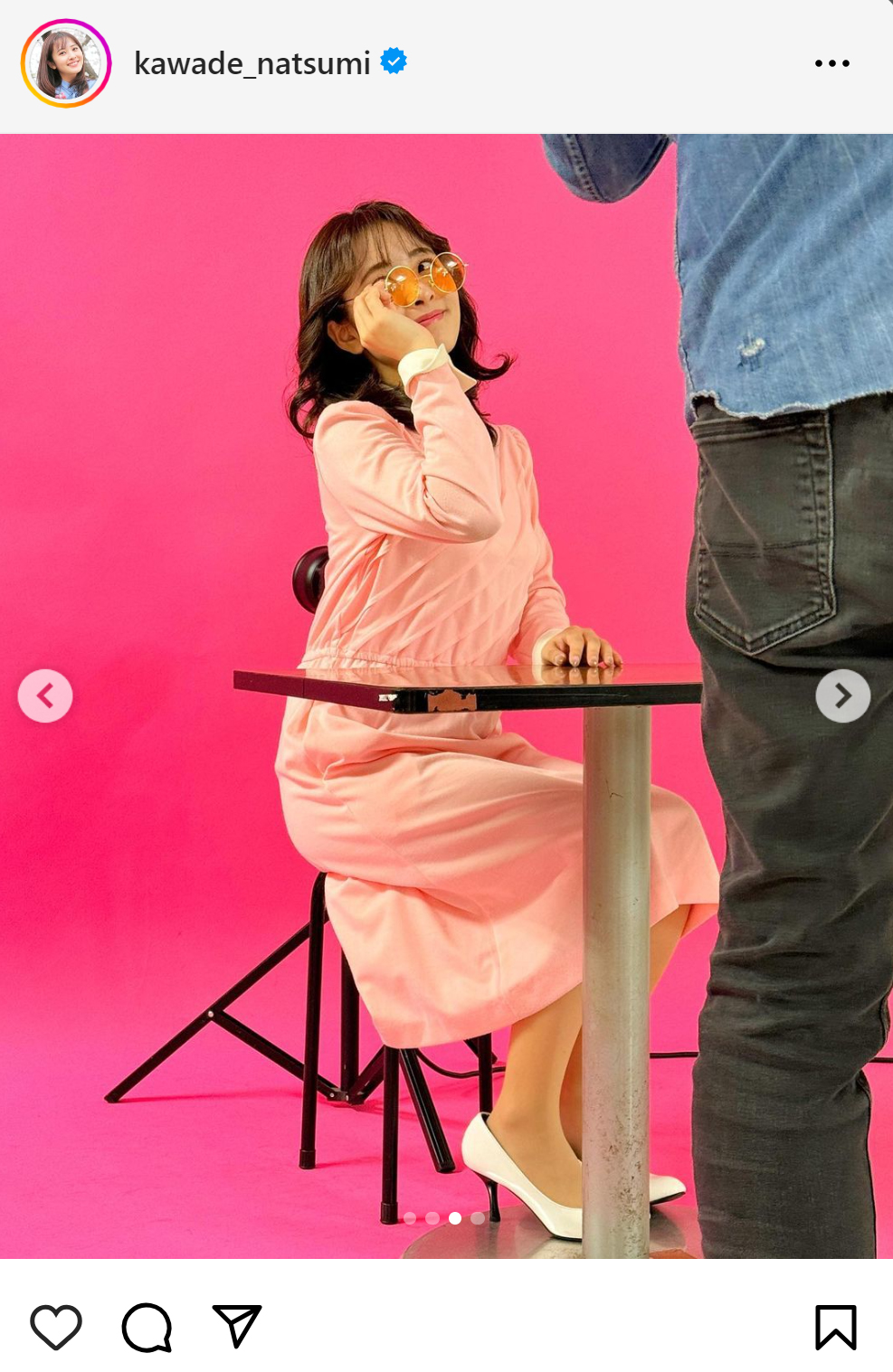 河出奈都美アナのインスタグラムから