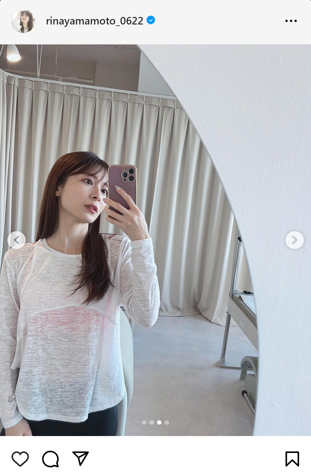 山本里菜のインスタグラムから