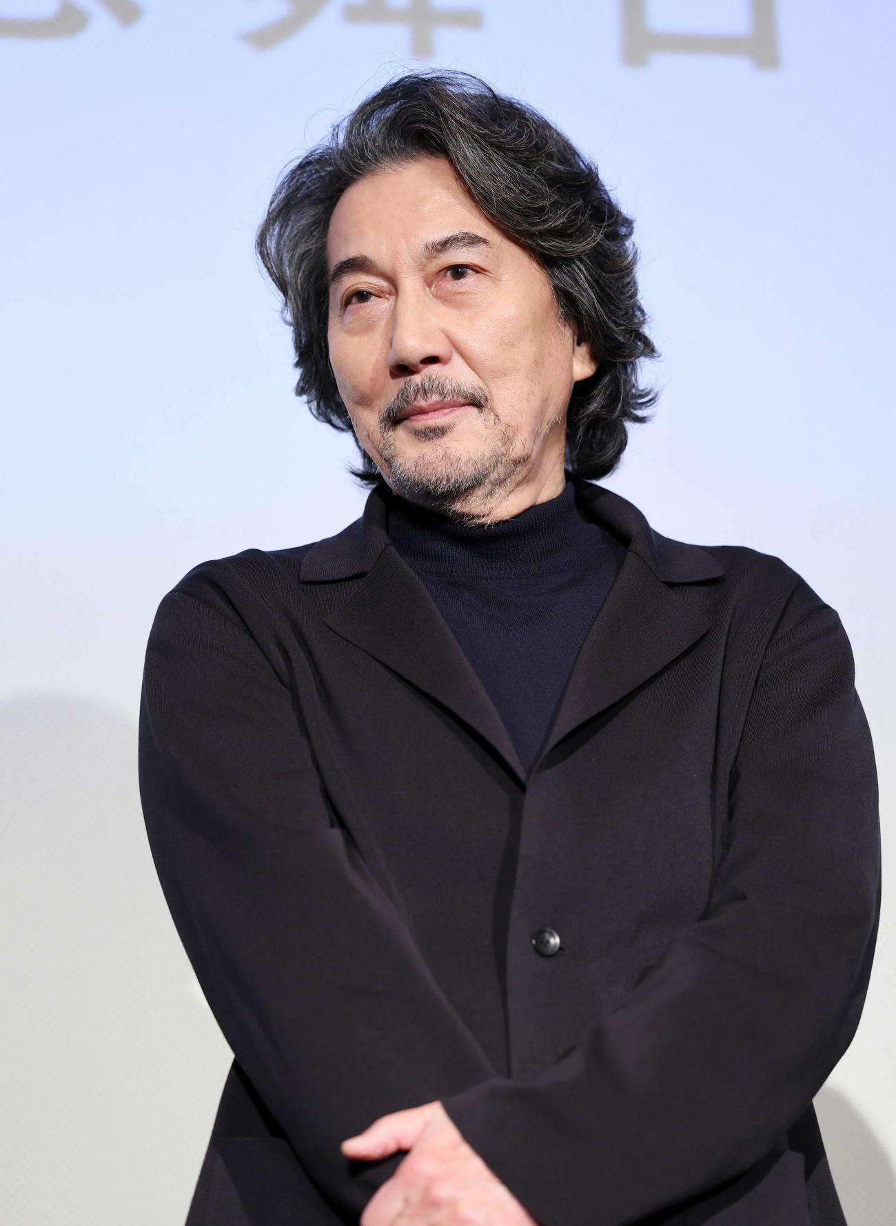 舞台あいさつに登壇した役所広司（撮影・鈴木正人）