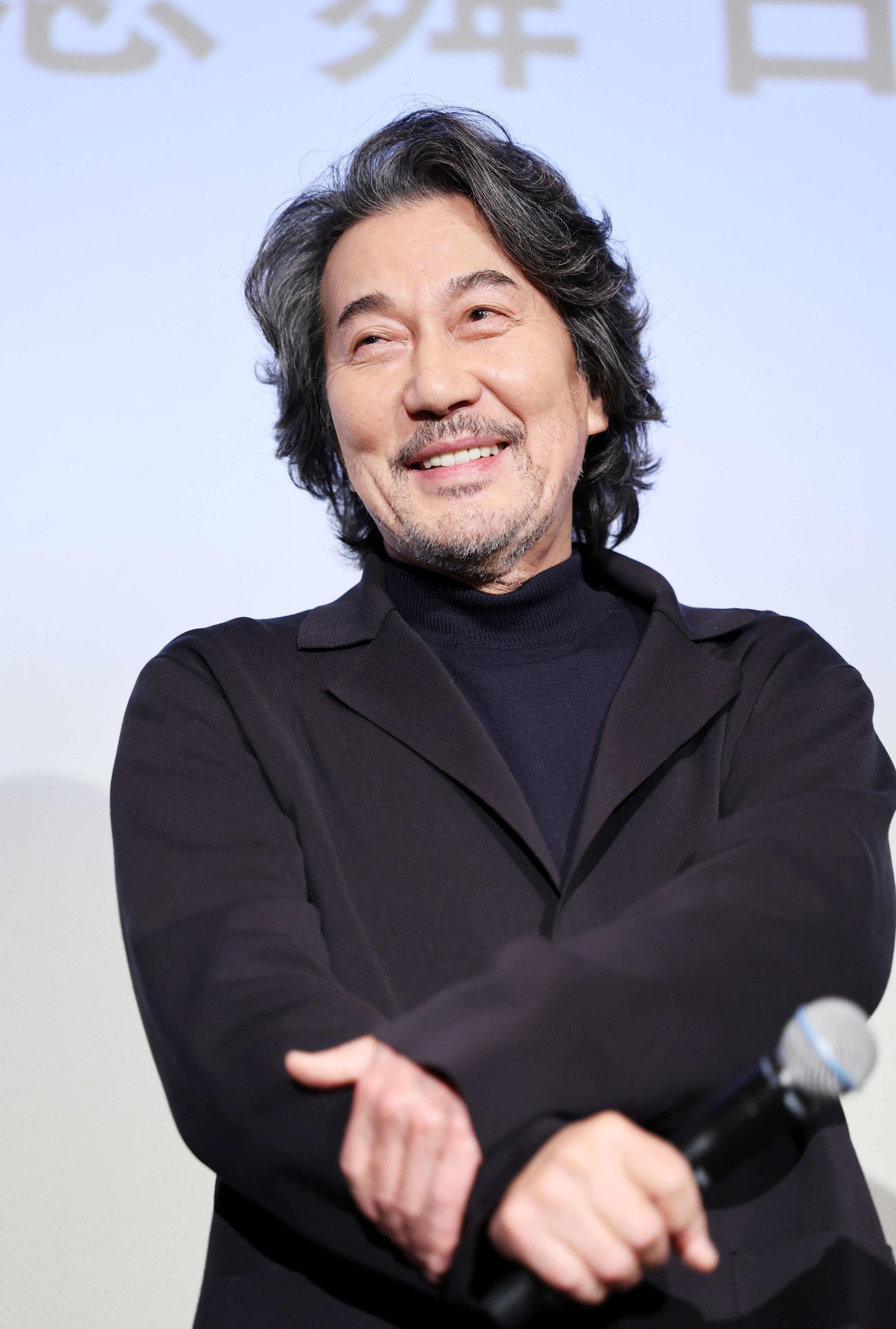 舞台あいさつに登壇した役所広司（撮影・鈴木正人）