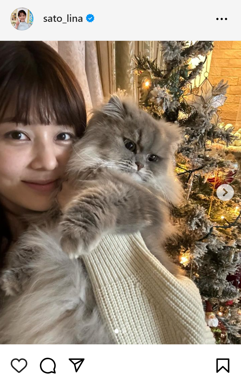佐藤梨那アナのインスタグラムから