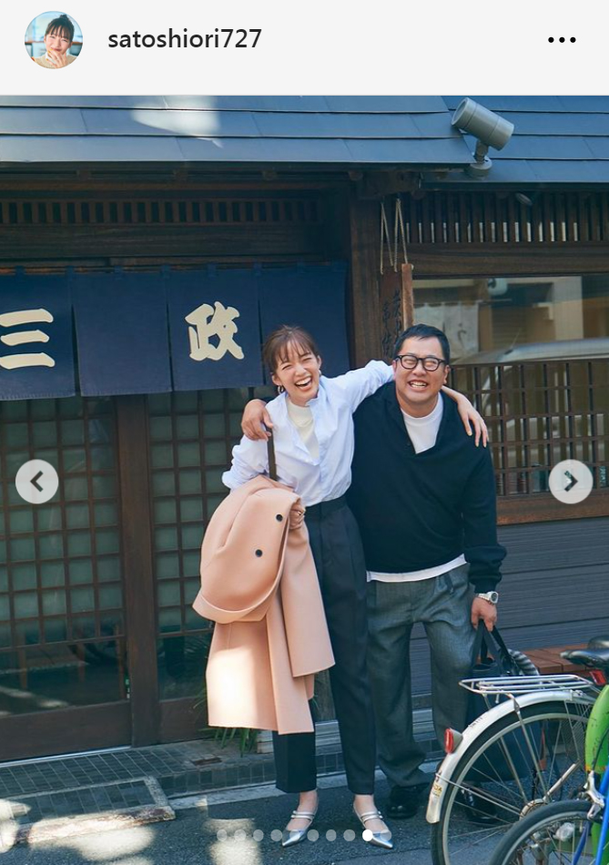 とにかく明るい安村と佐藤栞里（佐藤栞里のインスタグラムから）