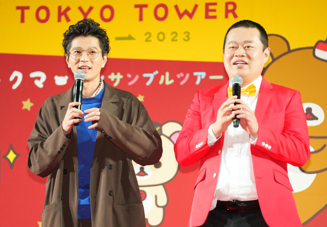 モグライダーの芝大輔（左）とともしげ（23年12月撮影）