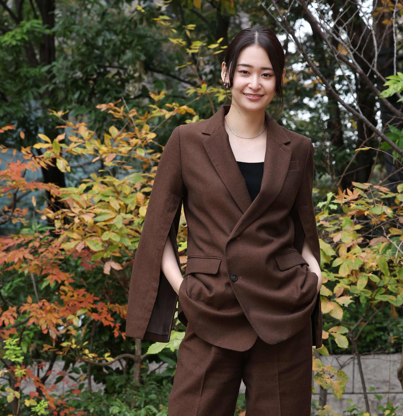 日本テレビ開局70年記念舞台の「西遊記」で殺陣に挑戦する柳美稀（撮影・丹羽敏通）