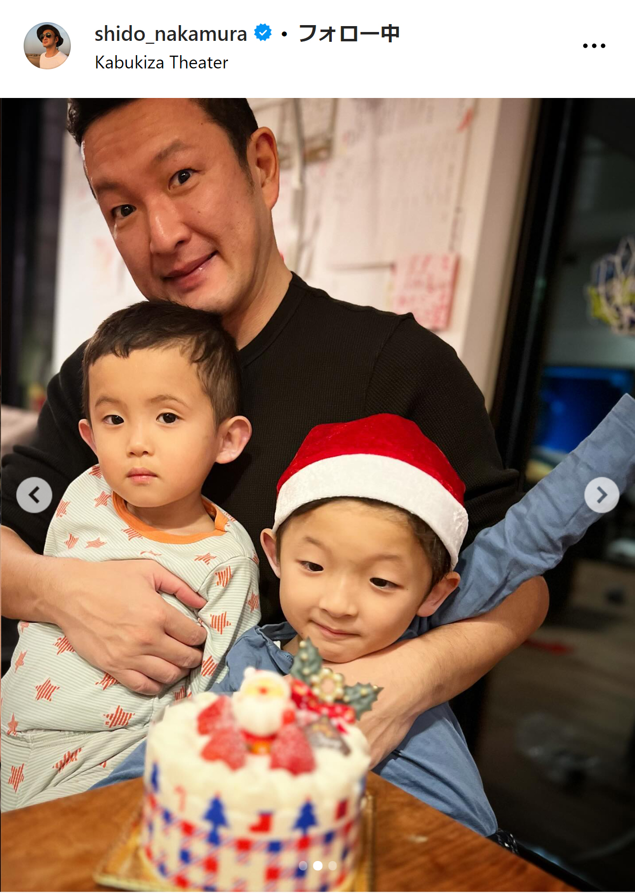 中村獅童のインスタグラムから