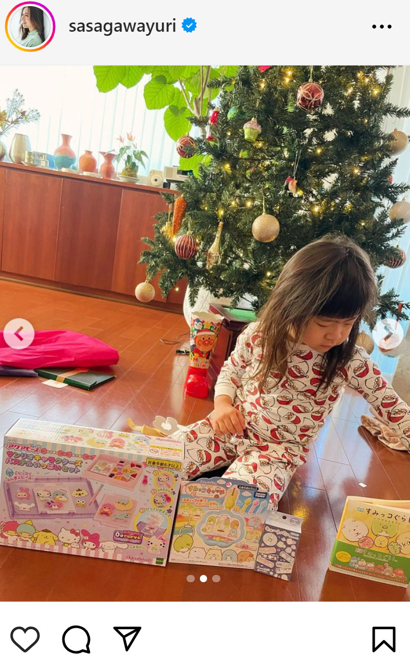 笹川友里のインスタグラムから
