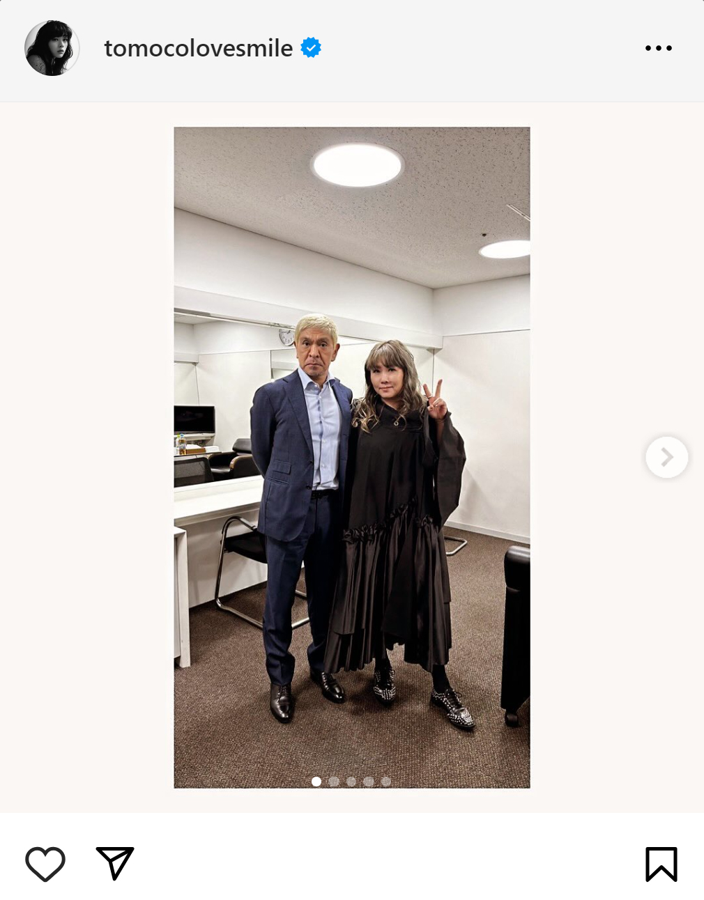 海原ともこのインスタグラムから