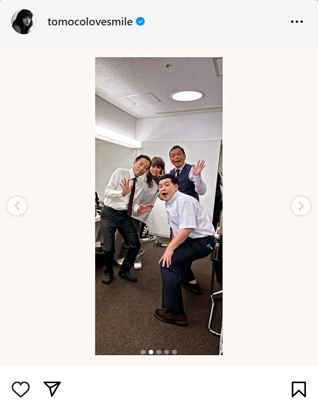 海原ともこのインスタグラムから
