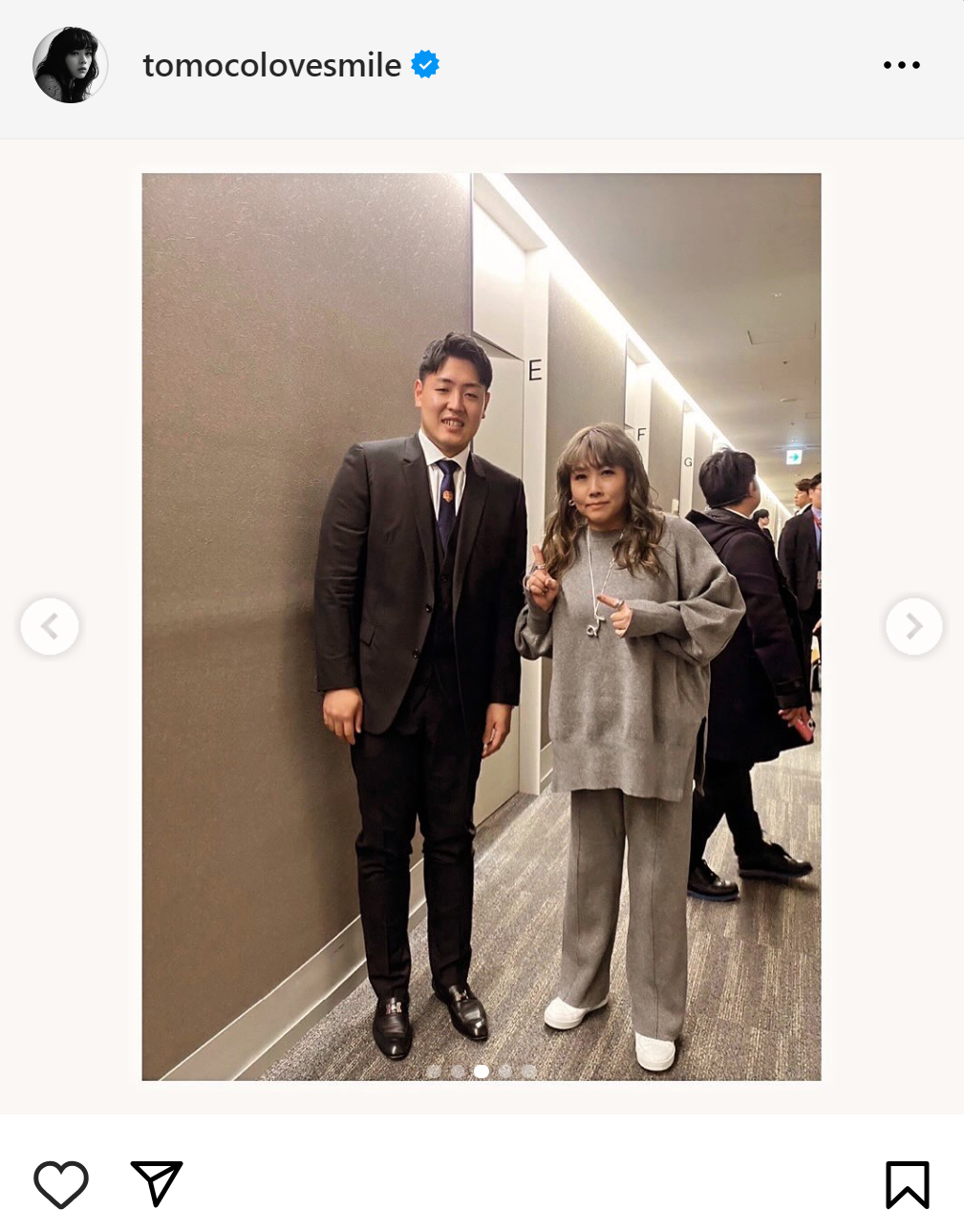 海原ともこのインスタグラムから