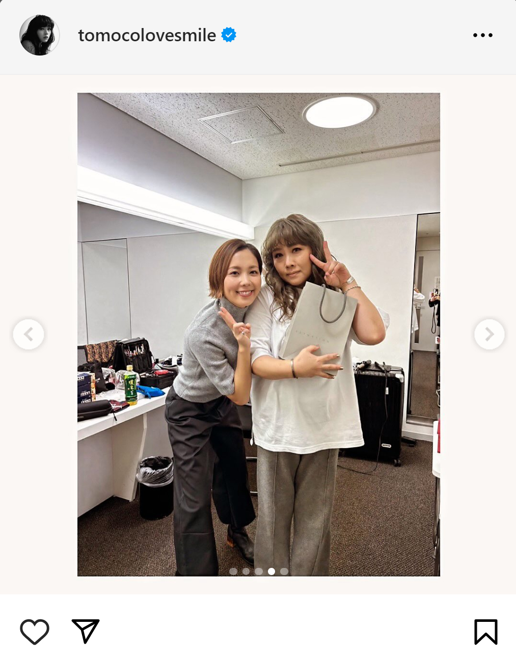 海原ともこのインスタグラムから