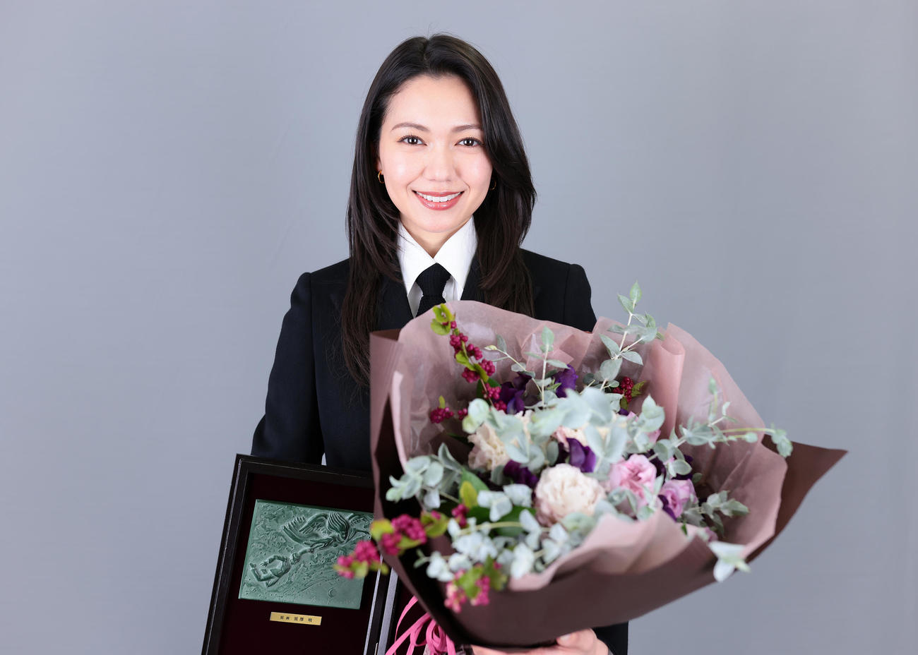 助演女優賞を受賞した二階堂ふみ（撮影・足立雅史）