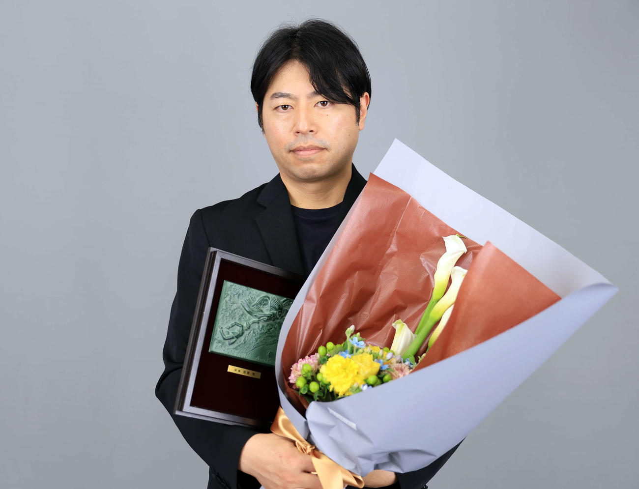 日刊スポーツ映画大賞・監督賞受賞の石井裕也監督（撮影・浅見桂子）