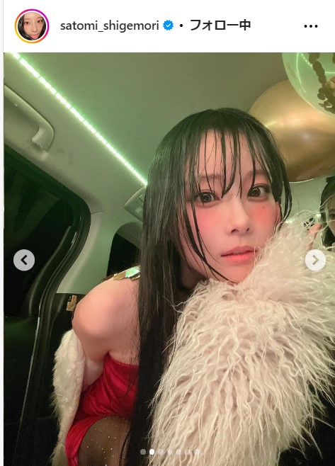 重盛さと美の公式インスタグラムから