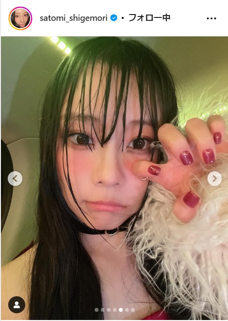 重盛さと美の公式インスタグラムから