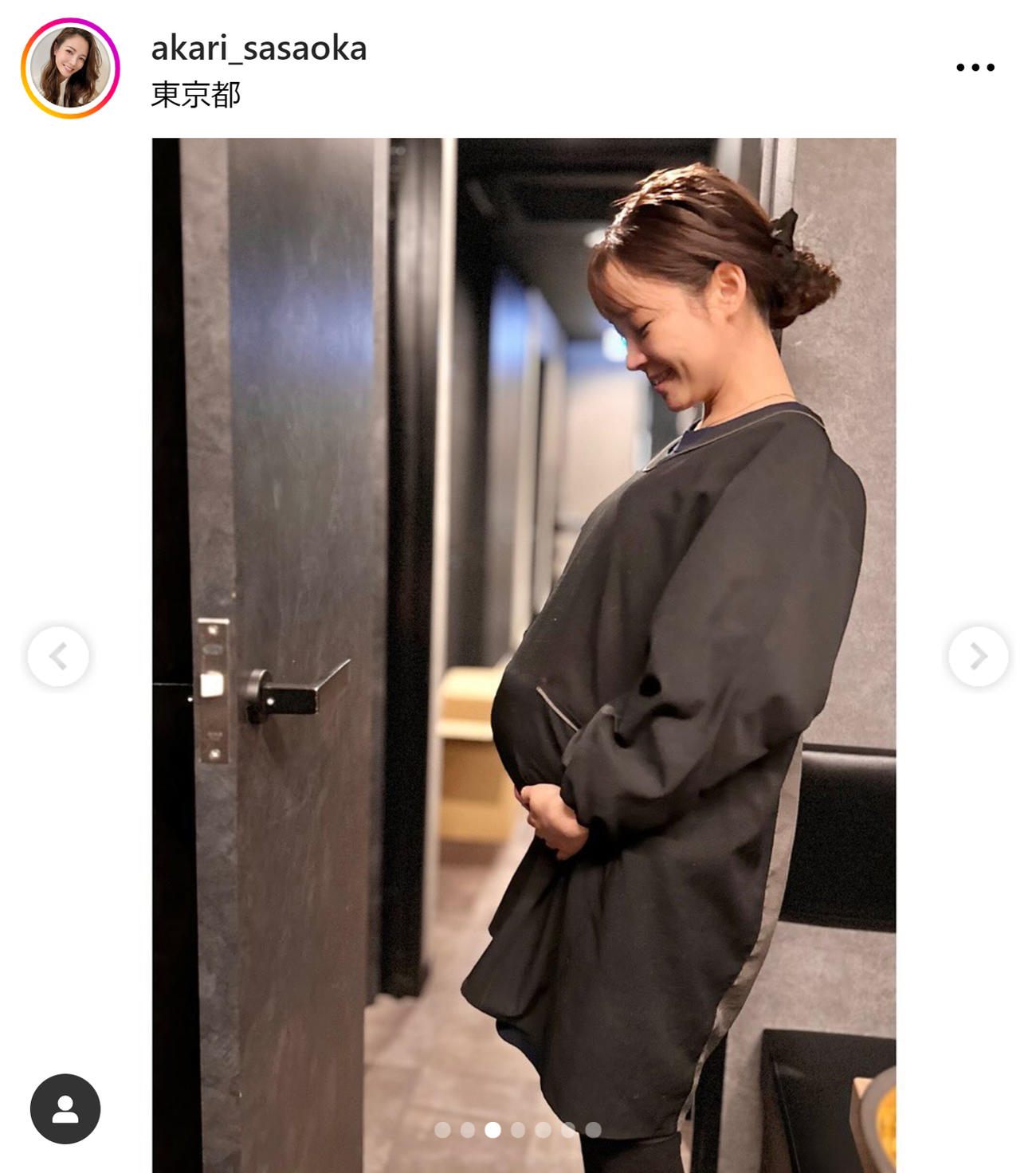 笹丘明里のインスタグラムから