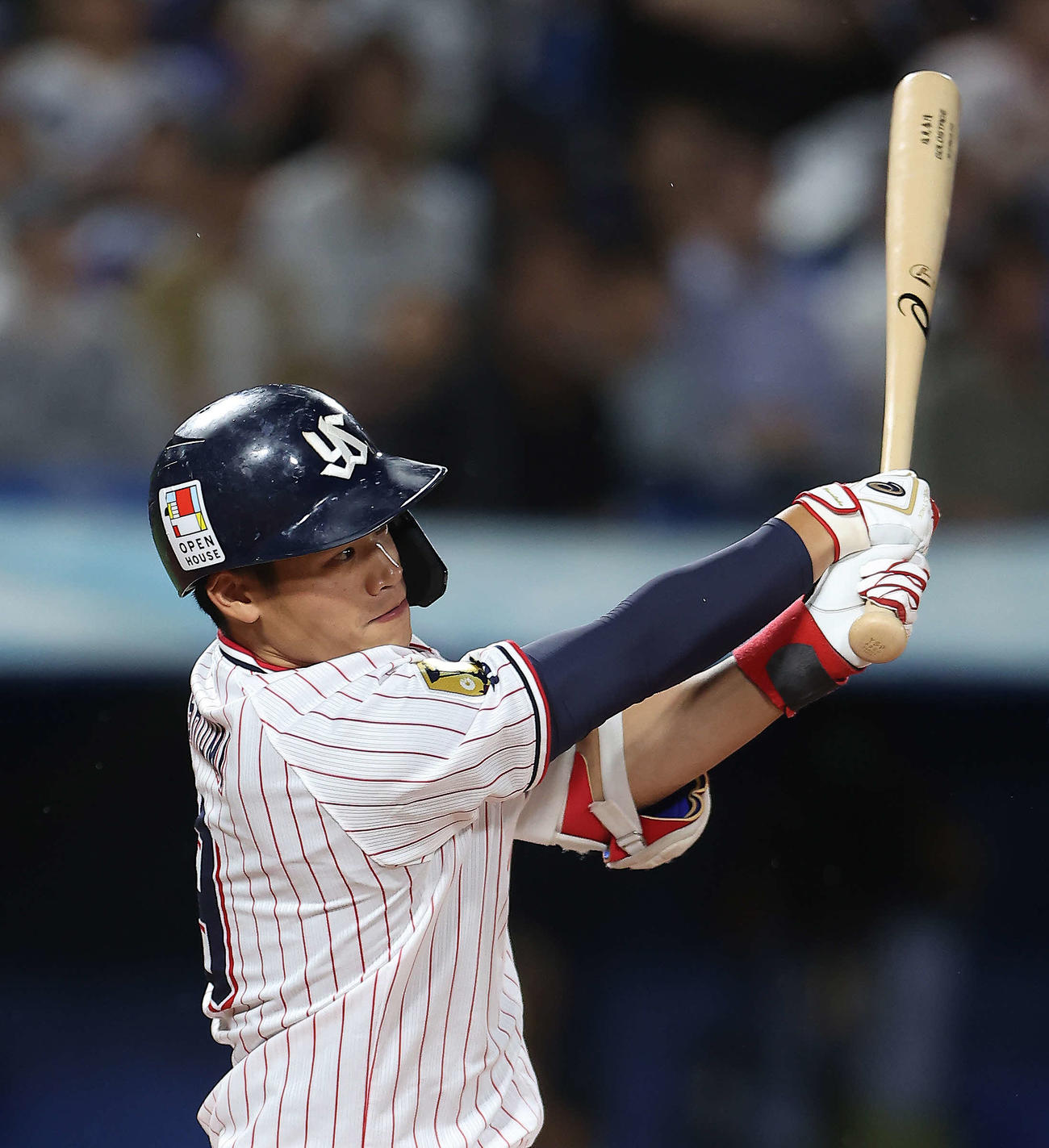 新川永紗の夫・ヤクルト塩見泰隆（2023年9月撮影）