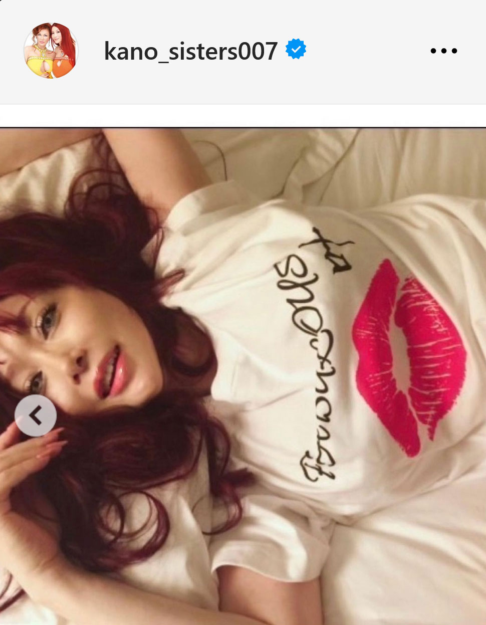 叶姉妹インスタグラムから