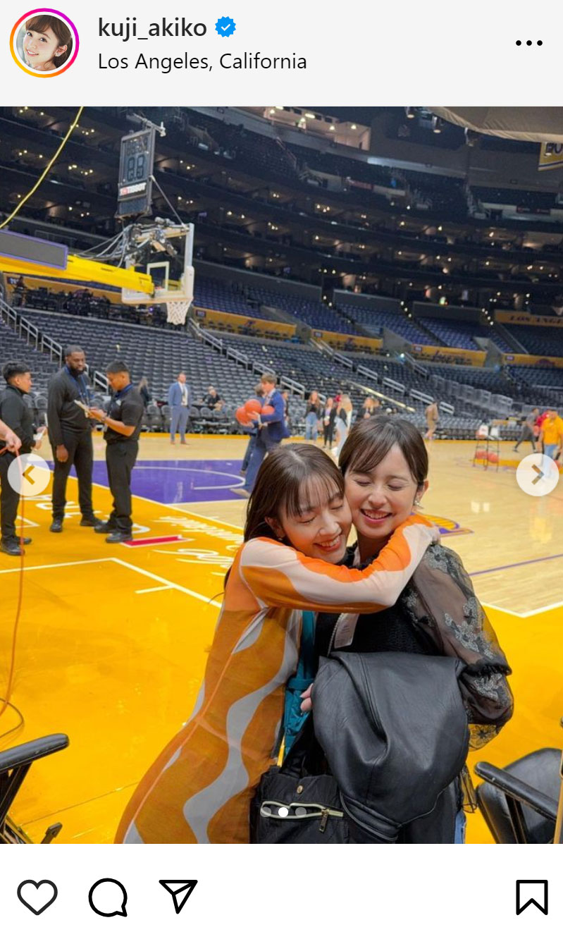 久慈暁子のインスタグラムから